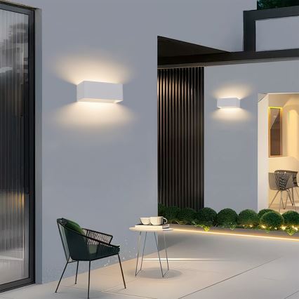 Brilagi - LED āra sienas gaismeklis DONNANI LED/7W/230V balts IP44