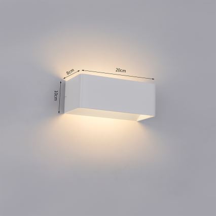 Brilagi - LED āra sienas gaismeklis DONNANI LED/7W/230V balts IP44