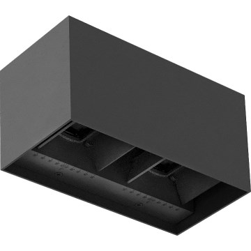 Brilagi - LED āra sienas gaismeklis DOUBLE CUBE LED/12W/230V antracīts IP65