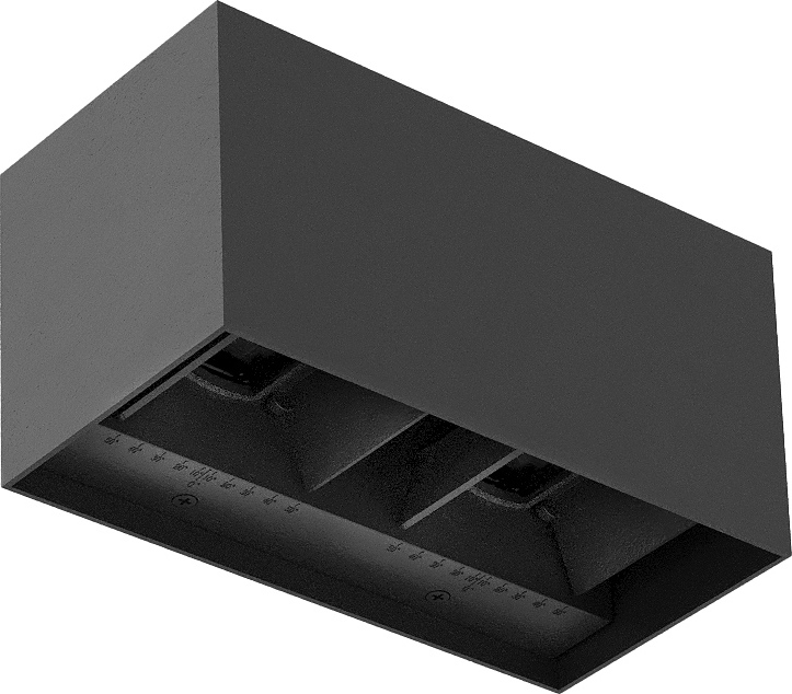 Brilagi - LED āra sienas gaismeklis DOUBLE CUBE LED/12W/230V antracīts IP65