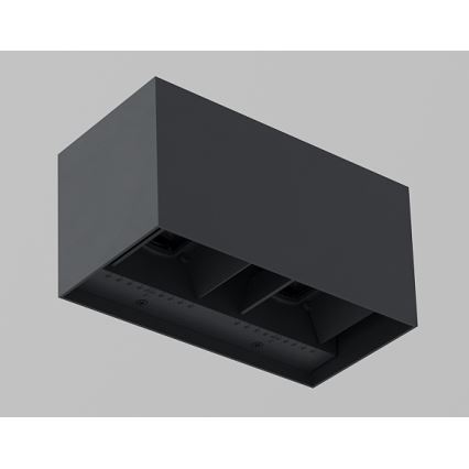 Brilagi - LED āra sienas gaismeklis DOUBLE CUBE LED/12W/230V antracīts IP65