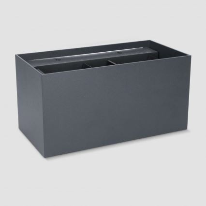 Brilagi - LED āra sienas gaismeklis DOUBLE CUBE LED/12W/230V antracīts IP65