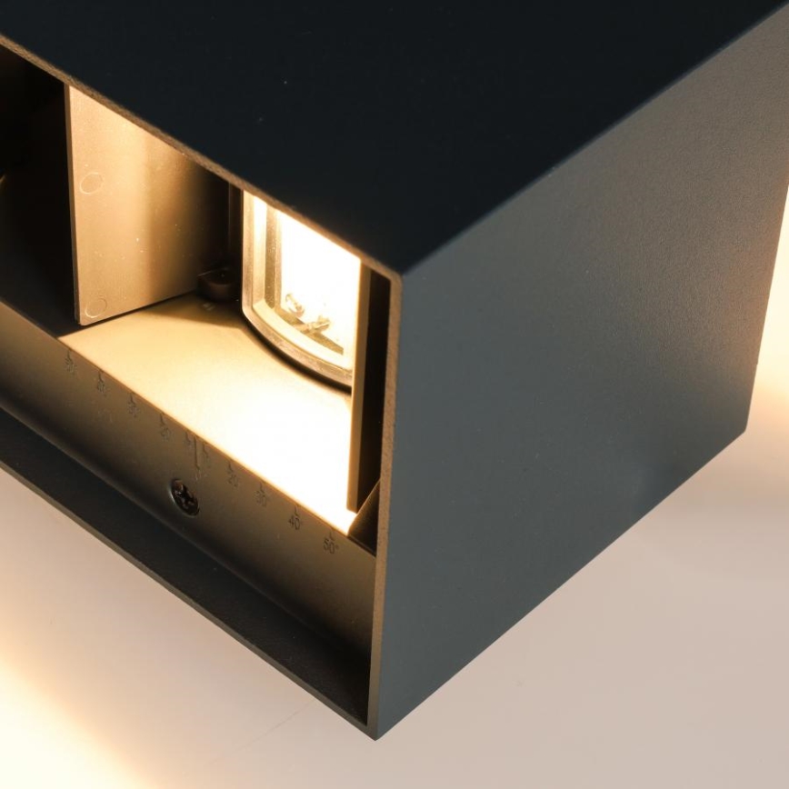 Brilagi - LED āra sienas gaismeklis DOUBLE CUBE LED/12W/230V antracīts IP65