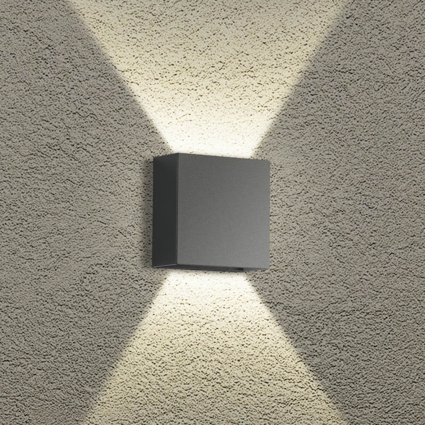 Brilagi - LED āra sienas gaismeklis DOUBLERAY LED/4W/230V antracīts IP65