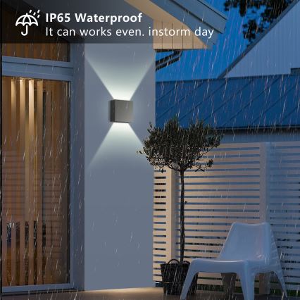 Brilagi - LED āra sienas gaismeklis DOUBLERAY LED/4W/230V antracīts IP65