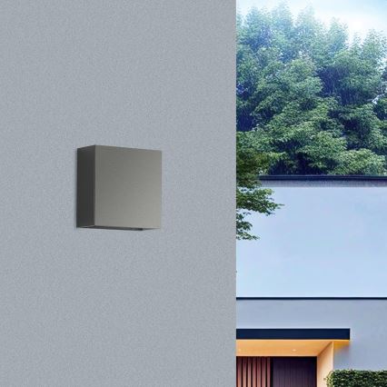 Brilagi - LED āra sienas gaismeklis DOUBLERAY LED/4W/230V antracīts IP65