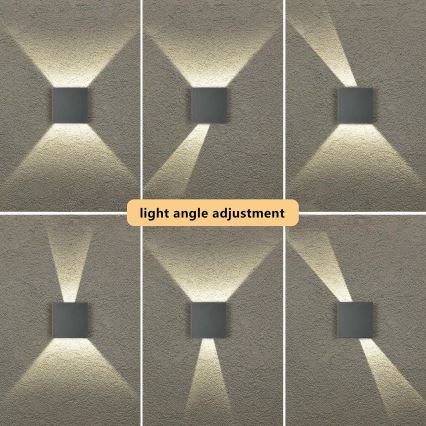 Brilagi - LED āra sienas gaismeklis DOUBLERAY LED/4W/230V antracīts IP65