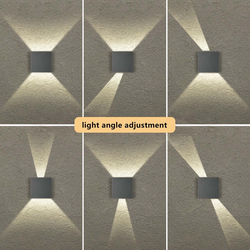Brilagi - LED āra sienas gaismeklis DOUBLERAY LED/4W/230V antracīts IP65