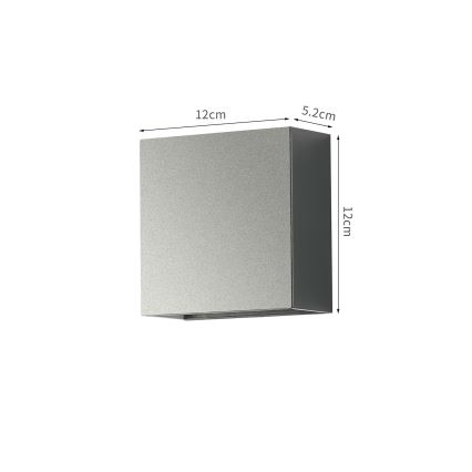 Brilagi - LED āra sienas gaismeklis DOUBLERAY LED/4W/230V antracīts IP65