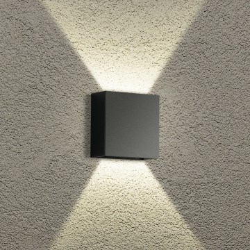 Brilagi - LED āra sienas gaismeklis DOUBLERAY LED/4W/230V melns IP65