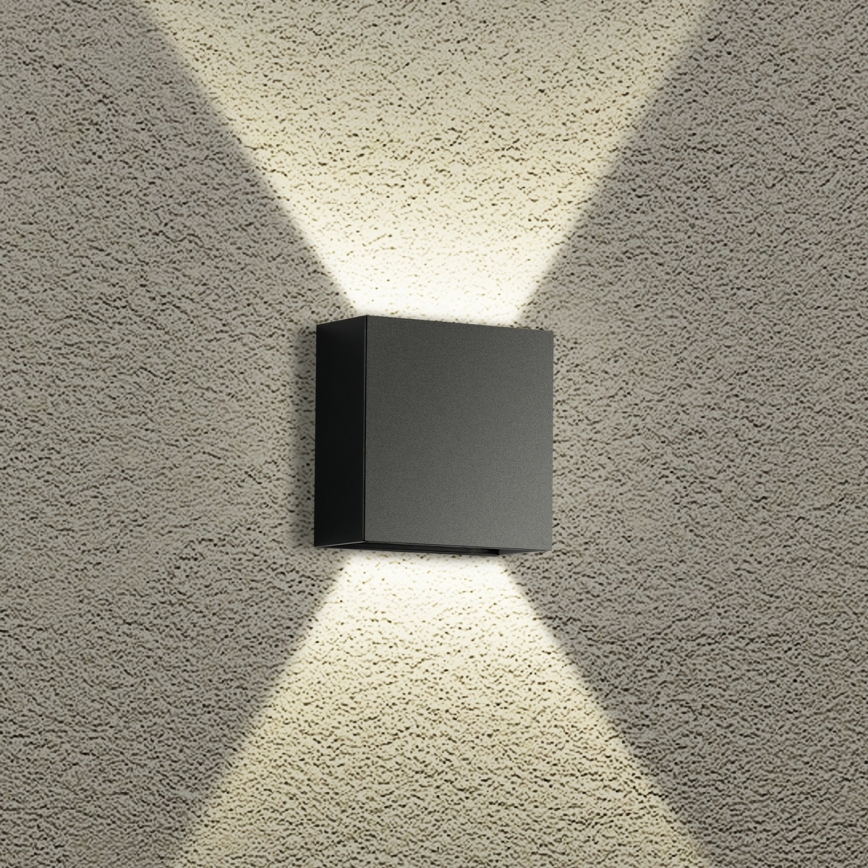 Brilagi - LED āra sienas gaismeklis DOUBLERAY LED/4W/230V melns IP65