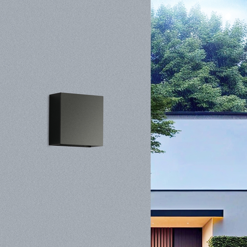 Brilagi - LED āra sienas gaismeklis DOUBLERAY LED/4W/230V melns IP65