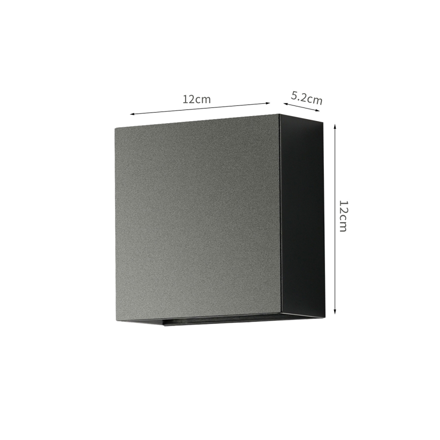 Brilagi - LED āra sienas gaismeklis DOUBLERAY LED/4W/230V melns IP65