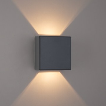 Brilagi - LED āra sienas gaismeklis DOUBLERAY LED/6W/230V antracīts IP54