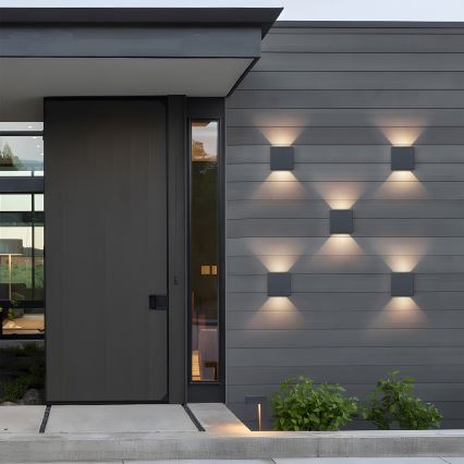 Brilagi - LED āra sienas gaismeklis DOUBLERAY LED/6W/230V antracīts IP54