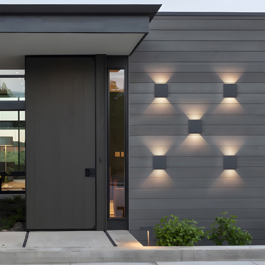 Brilagi - LED āra sienas gaismeklis DOUBLERAY LED/6W/230V antracīts IP54