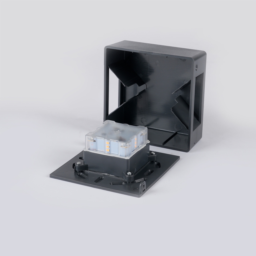 Brilagi - LED āra sienas gaismeklis DOUBLERAY LED/6W/230V antracīts IP54