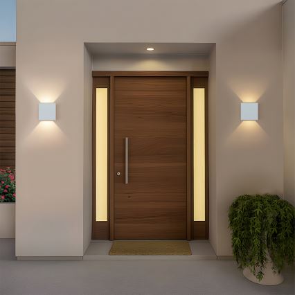 Brilagi - LED āra sienas gaismeklis DOUBLERAY LED/6W/230V balts IP54