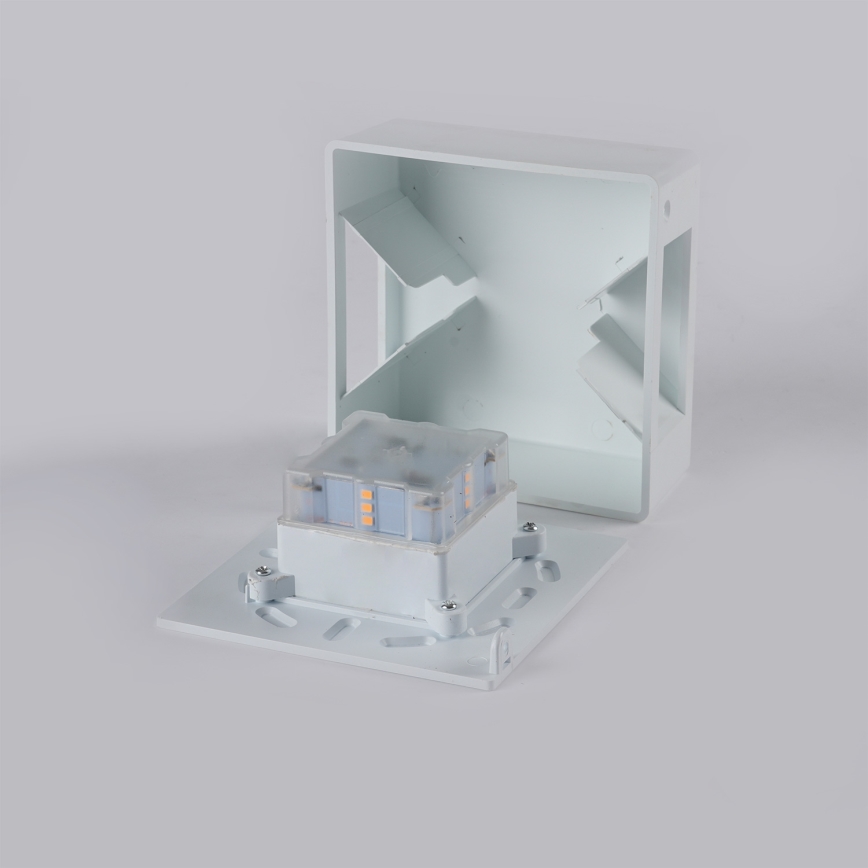 Brilagi - LED āra sienas gaismeklis DOUBLERAY LED/6W/230V balts IP54