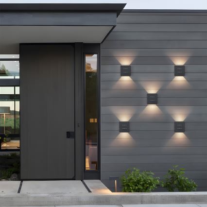 Brilagi - LED āra sienas gaismeklis DOUBLERAY LINE LED/6W/230V antracīts IP54