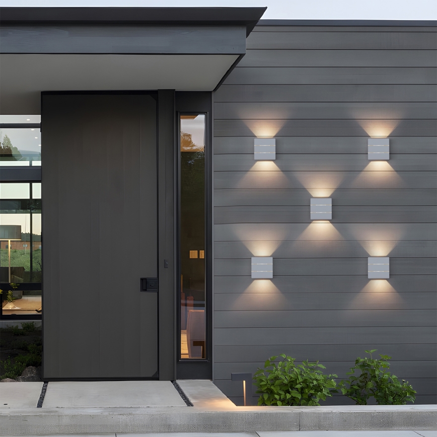 Brilagi - LED āra sienas gaismeklis DOUBLERAY LINE LED/6W/230V balts IP54