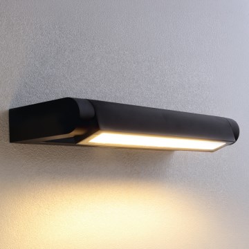 BRILAGI - LED Āra sienas gaismeklis fasādei SALERNO LED/12W/230V 35,5 cm melna IP65