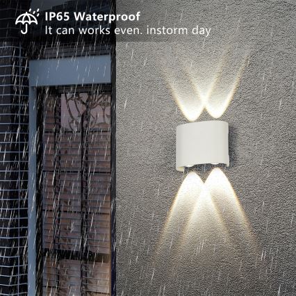 Brilagi - LED āra sienas gaismeklis FLAREBOX LED/4W/230V balts IP65