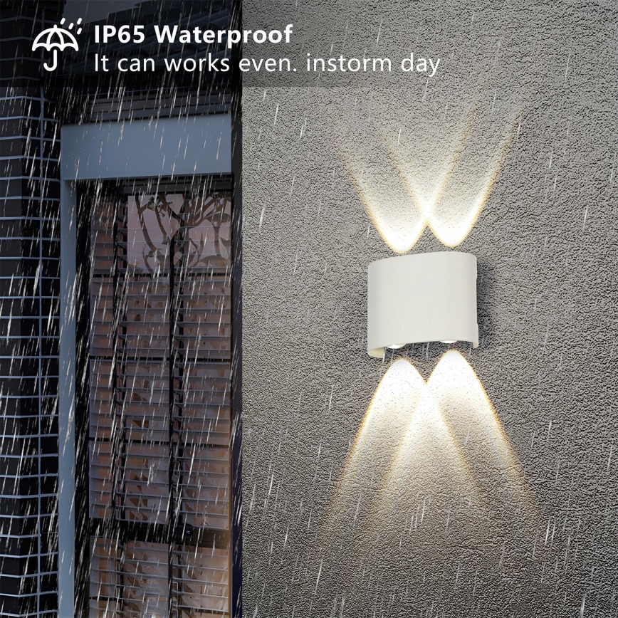 Brilagi - LED āra sienas gaismeklis FLAREBOX LED/4W/230V balts IP65