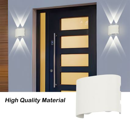 Brilagi - LED āra sienas gaismeklis FLAREBOX LED/4W/230V balts IP65