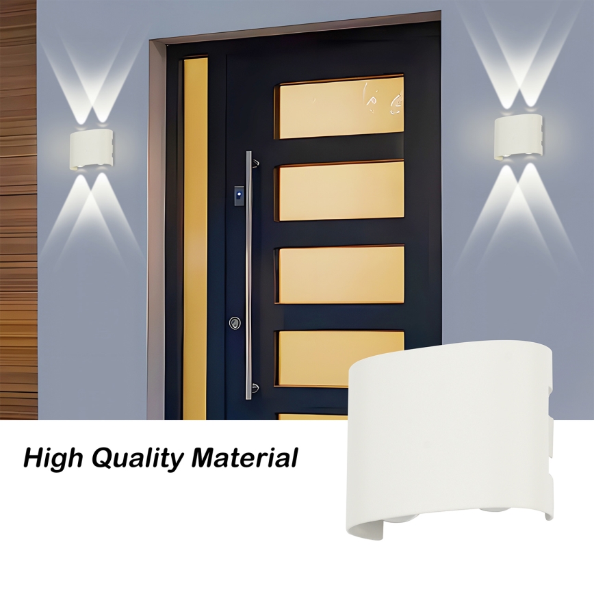 Brilagi - LED āra sienas gaismeklis FLAREBOX LED/4W/230V balts IP65
