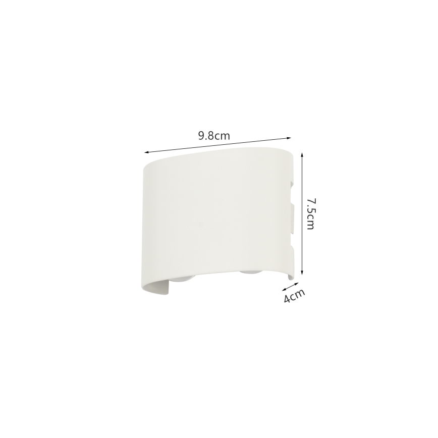Brilagi - LED āra sienas gaismeklis FLAREBOX LED/4W/230V balts IP65