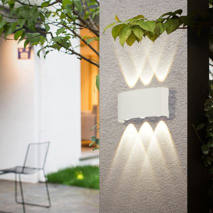 Brilagi - LED āra sienas gaismeklis FLAREBOX LED/6W/230V balts IP65