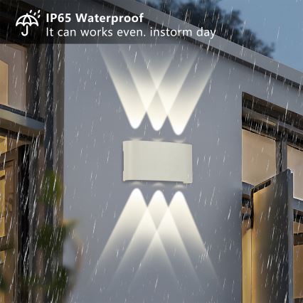 Brilagi - LED āra sienas gaismeklis FLAREBOX LED/6W/230V balts IP65