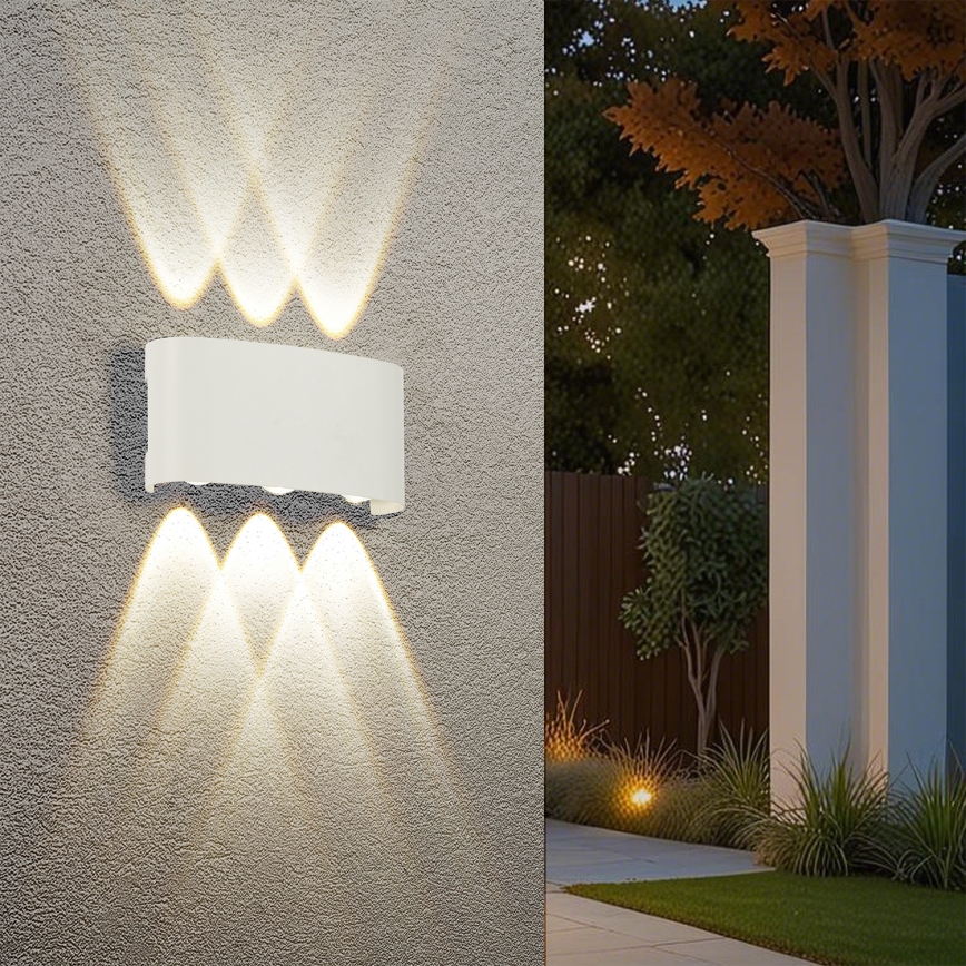 Brilagi - LED āra sienas gaismeklis FLAREBOX LED/6W/230V balts IP65