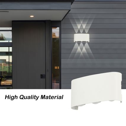 Brilagi - LED āra sienas gaismeklis FLAREBOX LED/6W/230V balts IP65