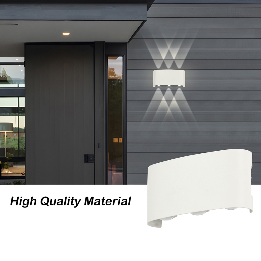 Brilagi - LED āra sienas gaismeklis FLAREBOX LED/6W/230V balts IP65