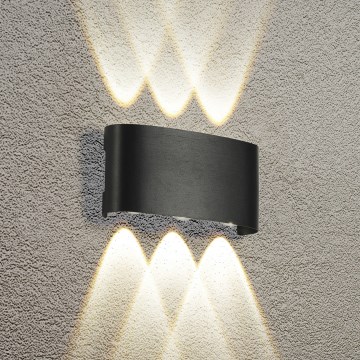 Brilagi - LED āra sienas gaismeklis FLAREBOX LED/6W/230V melns IP65