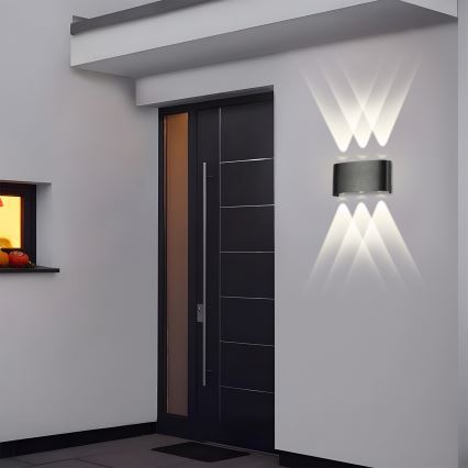 Brilagi - LED āra sienas gaismeklis FLAREBOX LED/6W/230V melns IP65