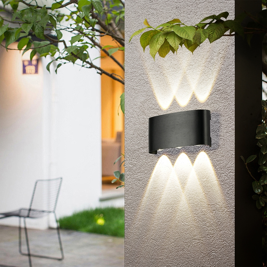 Brilagi - LED āra sienas gaismeklis FLAREBOX LED/6W/230V melns IP65