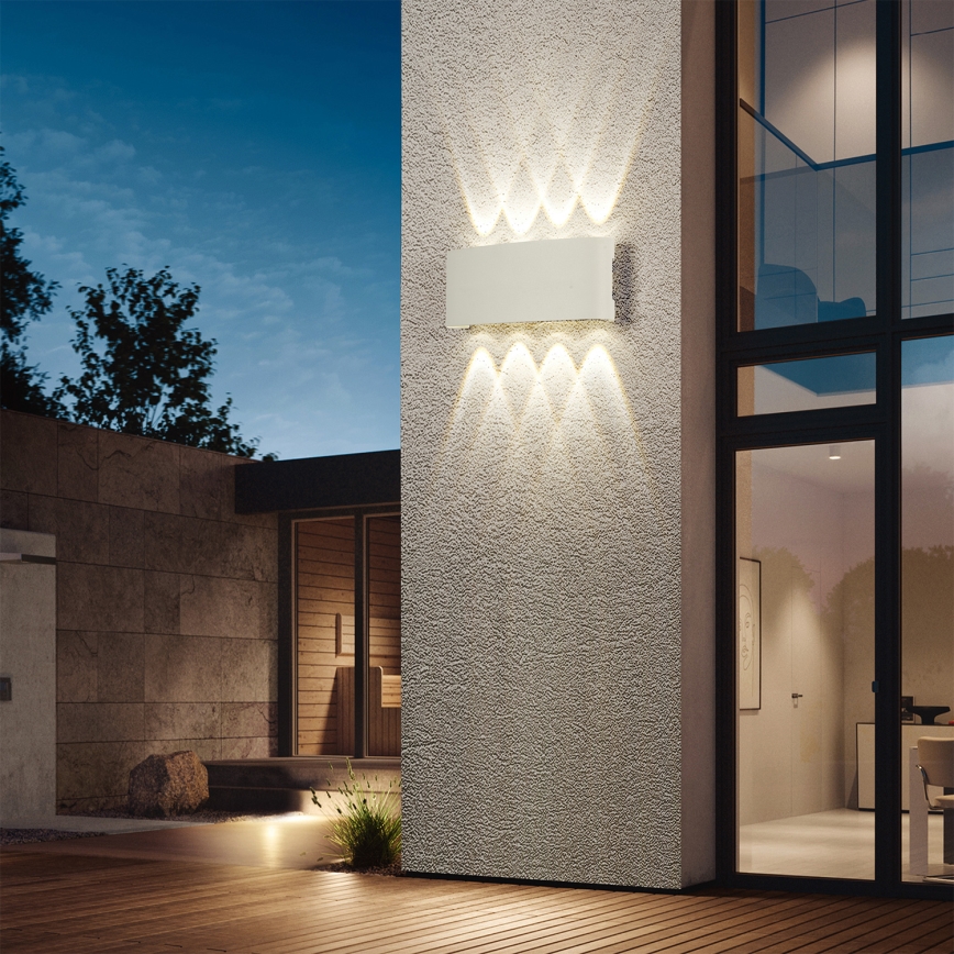 Brilagi - LED āra sienas gaismeklis FLAREBOX LED/8W/230V balts IP65