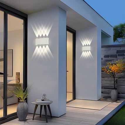 Brilagi - LED āra sienas gaismeklis FLAREBOX LED/8W/230V balts IP65