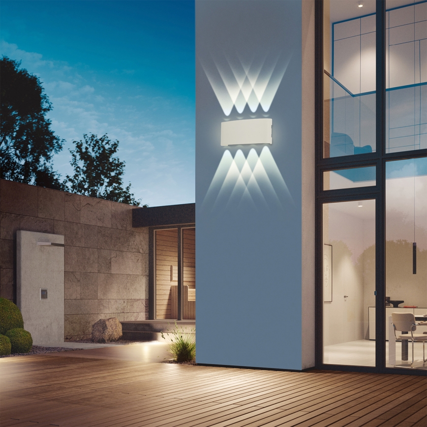 Brilagi - LED āra sienas gaismeklis FLAREBOX LED/8W/230V balts IP65