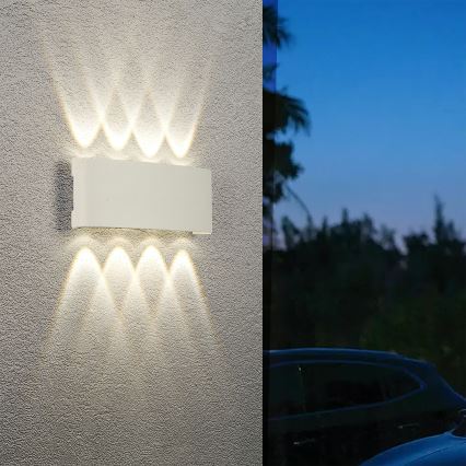 Brilagi - LED āra sienas gaismeklis FLAREBOX LED/8W/230V balts IP65