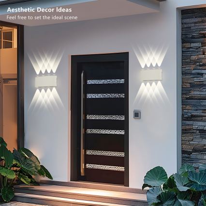 Brilagi - LED āra sienas gaismeklis FLAREBOX LED/8W/230V balts IP65
