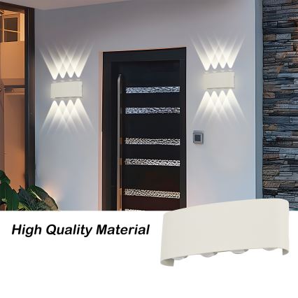 Brilagi - LED āra sienas gaismeklis FLAREBOX LED/8W/230V balts IP65