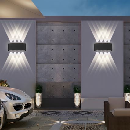 Brilagi - LED āra sienas gaismeklis FLAREBOX LED/8W/230V melns IP65