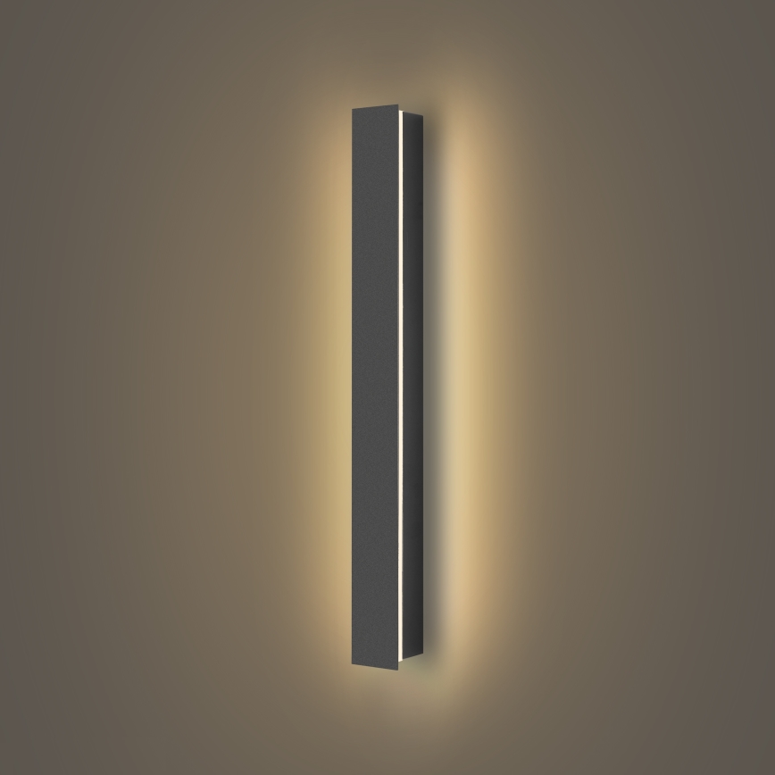 Brilagi - LED āra sienas gaismeklis LINEAR LED/12W/230V 3000K IP65 50 cm antracīts