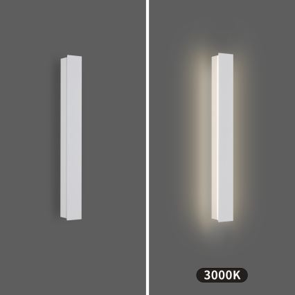 Brilagi - LINEAR āra LED sienas gaismeklis, 12W, 230V, 3000K (siltā balta), IP65, 50 cm, balts, CRI 90