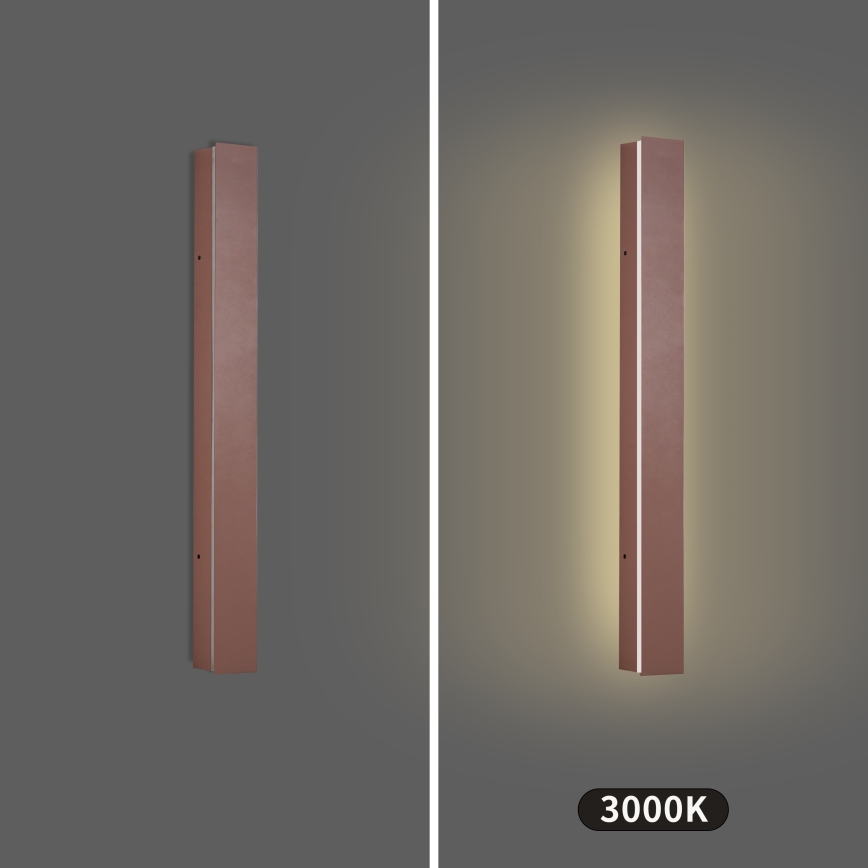 Brilagi - LED āra sienas gaismeklis LINEAR LED/12W/230V 3000K IP65 50 cm brūns CRI 90