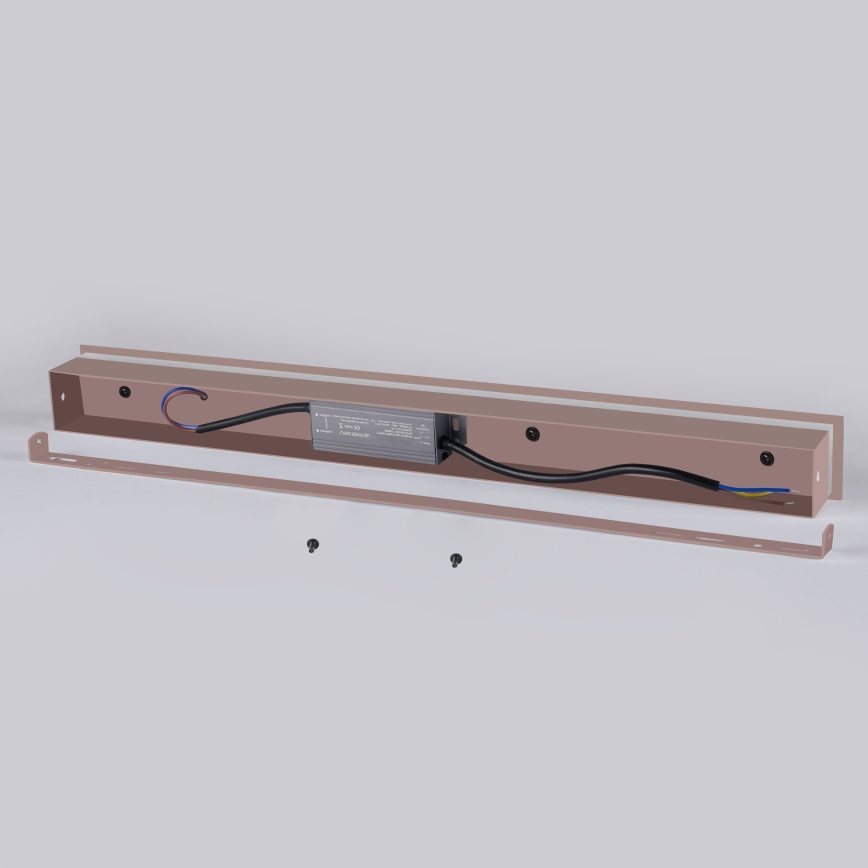 Brilagi - LED āra sienas gaismeklis LINEAR LED/12W/230V 3000K IP65 50 cm brūns CRI 90